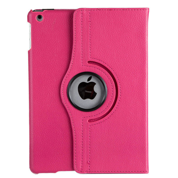For Case Apple iPad 2 iPad 3 iPad 4 PU Leather Smart Stand Flip Case Cover 360 Rotating Screen Protector Film Stylus Pen Gifts
