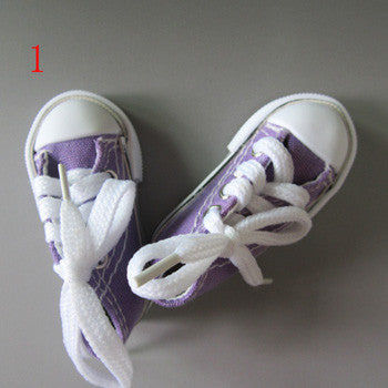 Assorted Colors 7.5cm Canvas Shoes For BJD Doll Toy,1/4 Mini Doll Shoes for 16 Inch Sharon doll Boots