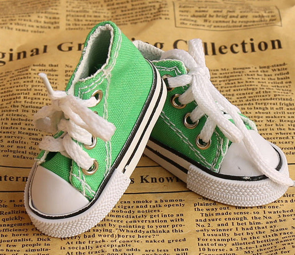 Assorted Colors 7.5cm Canvas Shoes For BJD Doll Toy,1/4 Mini Doll Shoes for 16 Inch Sharon doll Boots