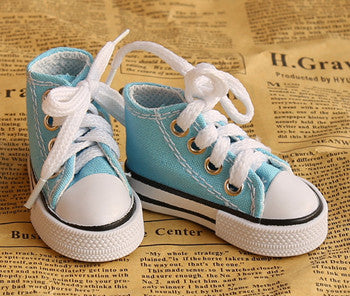 Assorted Colors 7.5cm Canvas Shoes For BJD Doll Toy,1/4 Mini Doll Shoes for 16 Inch Sharon doll Boots