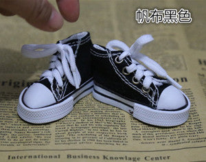 Assorted Colors 7.5cm Canvas Shoes For BJD Doll Toy,1/4 Mini Doll Shoes for 16 Inch Sharon doll Boots