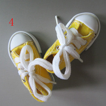 Assorted Colors 7.5cm Canvas Shoes For BJD Doll Toy,1/4 Mini Doll Shoes for 16 Inch Sharon doll Boots