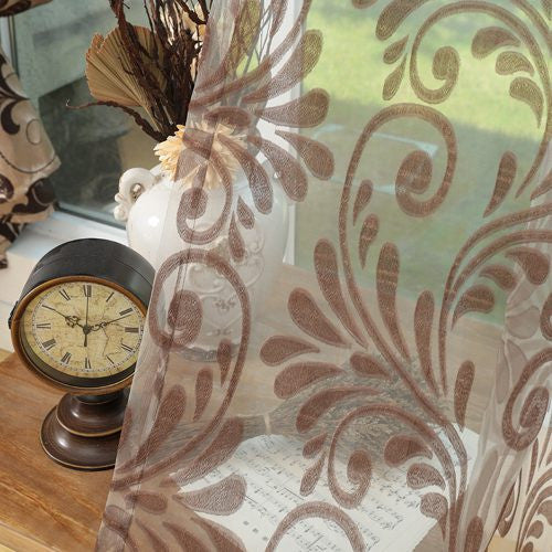 Rustic style window treatments 3d curtains with tulle curtains kitchen door curtain home decoration window blinds