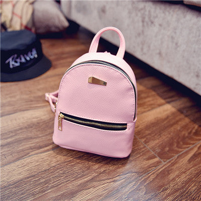 VOJUAN Fashion Women Mini Backpack Schoolbag Cute Small Backpack High Quality Leather Female Backpacks For Teenage Girls
