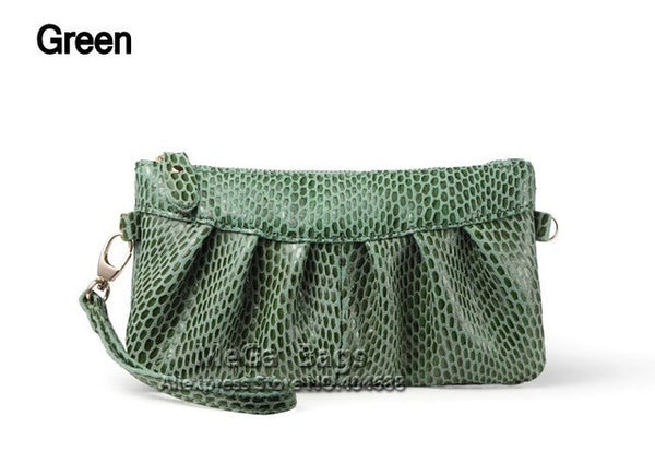 Fashion Serpentine Women's Day Clutch Genuine Leather Handbags Coin Purse Mobile Phone Bag Clutch Bag iphone Case JJY068