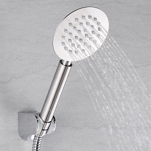 Modern Super Slim Stainless Steel Hand Showerhead Water Saving Handheld Showers Bathroom High Pressure Water Booster Shower Head