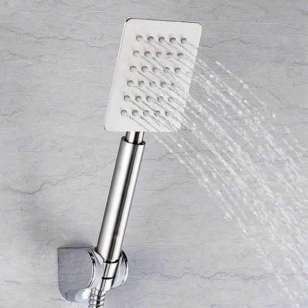 Modern Super Slim Stainless Steel Hand Showerhead Water Saving Handheld Showers Bathroom High Pressure Water Booster Shower Head