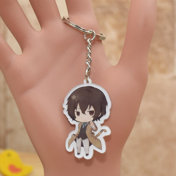 Anime Bungou Stray Dogs Atsushi Nakajima  acrylic Keychain Action Figure 6 Styles Pendant  Key Accessories WHYQ001 LTX1