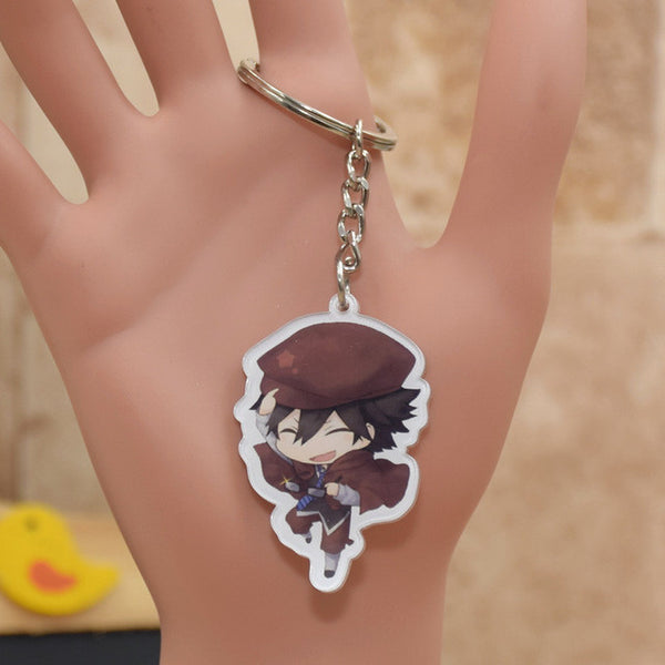 Anime Bungou Stray Dogs Atsushi Nakajima  acrylic Keychain Action Figure 6 Styles Pendant  Key Accessories WHYQ001 LTX1