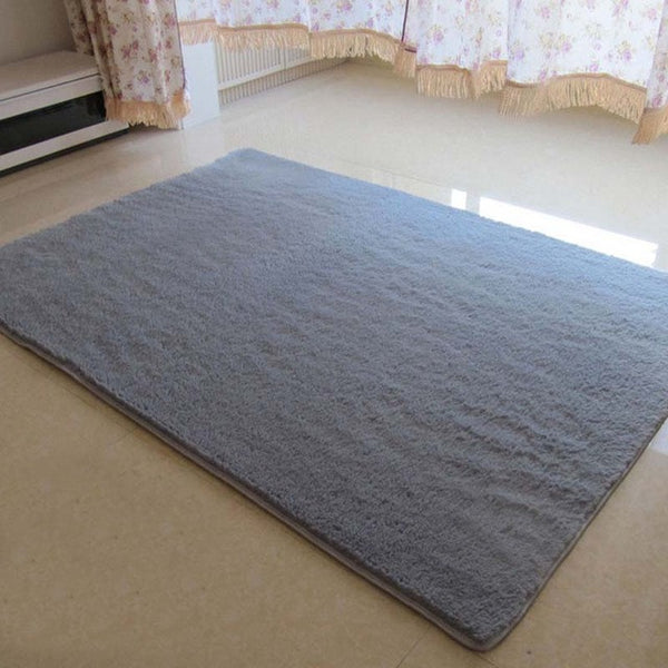 2016 60X90CM New Carpet Floor Bath Mat Non-slip Silky Hair Thicken Carpet Mat Bedroom Parlour Floor Yoga Rug  S25