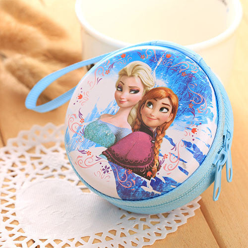 YOUYOU MOUSE Cartoon Coin Purse Elsa Anna Princess Girls Key Case Wallet Children Snow Queen Headset Bag Coin Packet