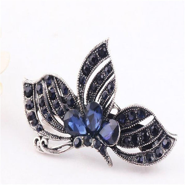 haimeikang New Hot Fashion Women Girl Cute Colorful Shinning Crystal Rhinestones Bows Hairpin Flower Hair Clip Jewelry Wholesale