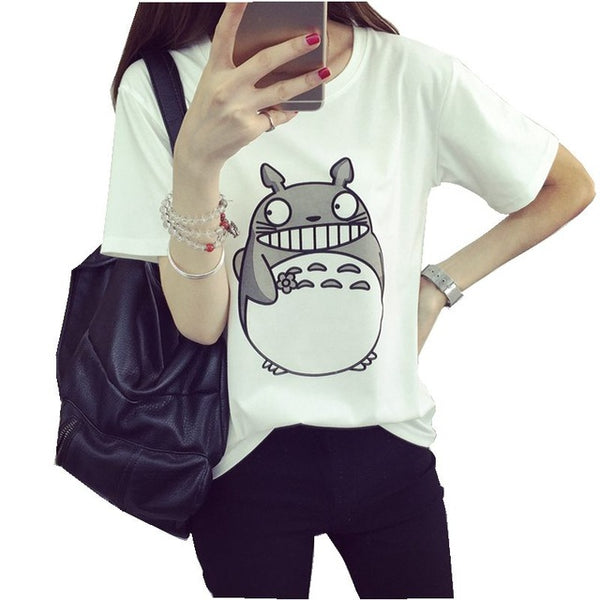 New Women T shirt Batman Print Funny Casual Tops Basic Bottoming Short Sleeve Loose Shirt For Lady Tops Tees S-XXL