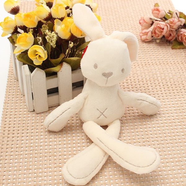 Infant Baby Cute Cartoon Rattle Soft Plush Rabbit Bear Baby Bed Stroller Hanging Bell Plush Toy Doll Funny Mobile Wind Toys