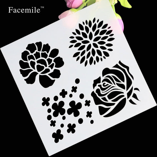 Facemile Cake Stencil Cake Side Stencil Fondant cake decorating Mold Wall Decorating Stencil Bakeware Pastry Tool
