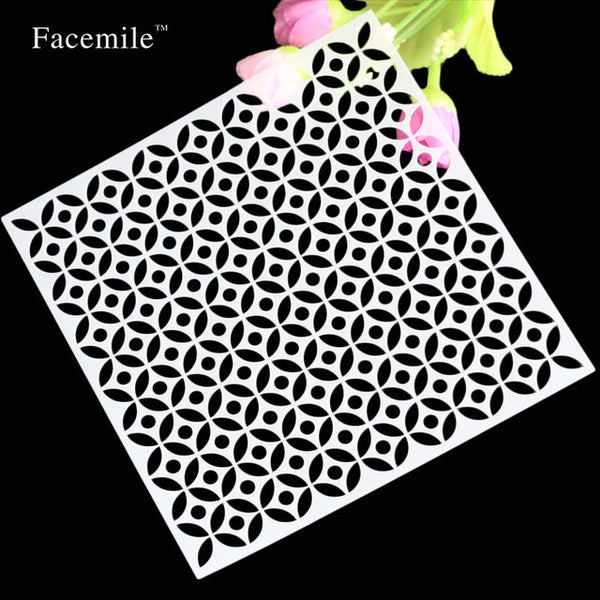 Facemile Cake Stencil Cake Side Stencil Fondant cake decorating Mold Wall Decorating Stencil Bakeware Pastry Tool