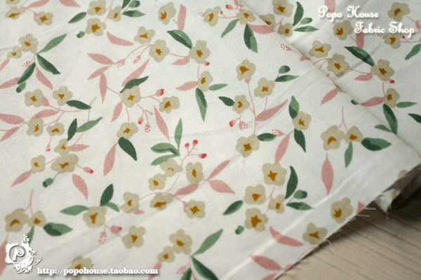 Free shipping 1pcs 160x50cm /7pcs 20x20cm pink Floral poetry volume twill cotton fabric, DIY bedding cloth decoration