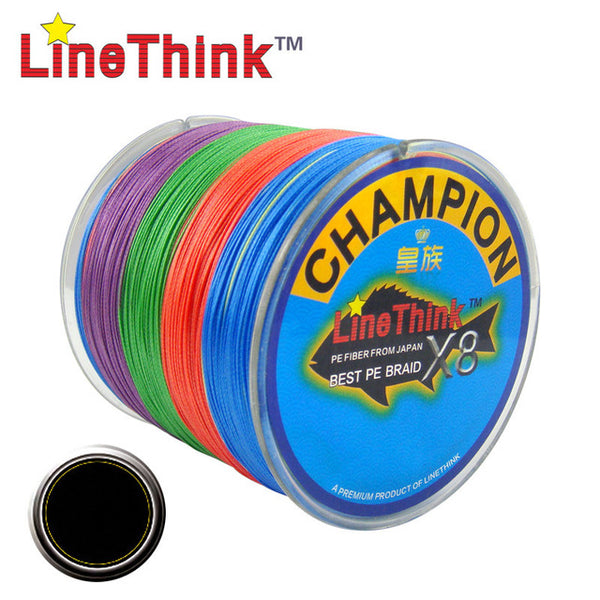 300M GHAMPION LineThink Brand 8Strands/8Weave Best Quality Multifilament PE Braided Fishing Line Fishing Braid  Free Shipping