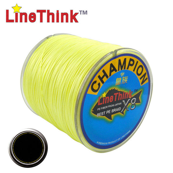 300M GHAMPION LineThink Brand 8Strands/8Weave Best Quality Multifilament PE Braided Fishing Line Fishing Braid  Free Shipping