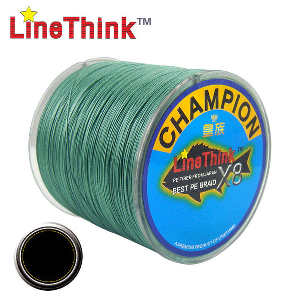 300M GHAMPION LineThink Brand 8Strands/8Weave Best Quality Multifilament PE Braided Fishing Line Fishing Braid  Free Shipping