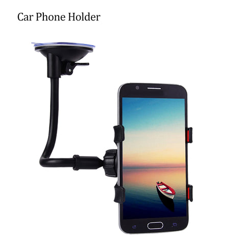 Universal Car Phone Holder Car Window Windshield Mount Holder 360 Rotation Long Arm Windshier GPS Mobile Phone Holdersld Bracket
