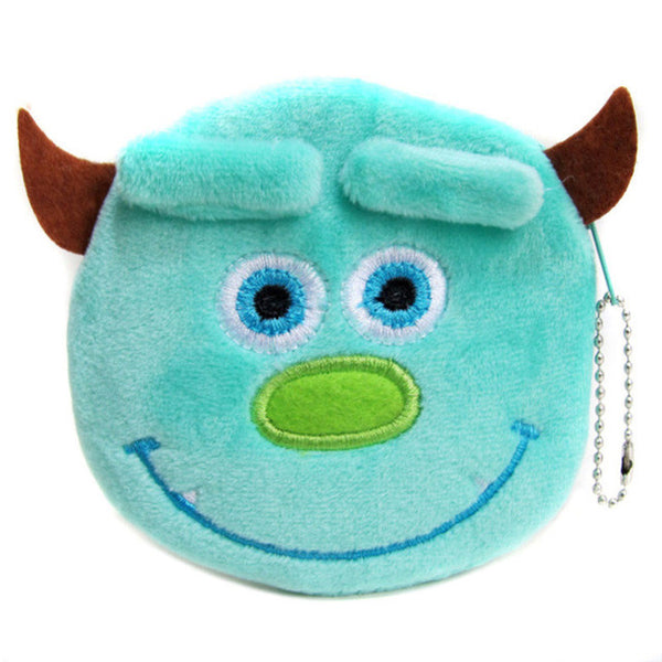 2017 Hot Sale Monster University Cartoon Plush Coin Wallets Children Money Purses Women Mini Storage Bags