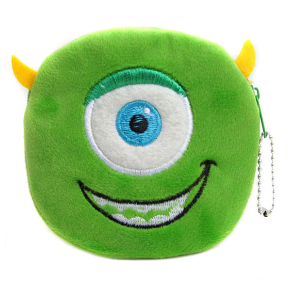 2017 Hot Sale Monster University Cartoon Plush Coin Wallets Children Money Purses Women Mini Storage Bags