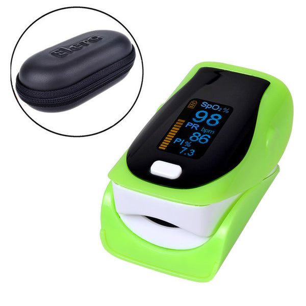 Newest!! Digital Finger Pulse Oximeter WITH CASE Blood Oxygen a Finger SPO2 PR PI Oximetro de dedo Portable Oximeter Health Care