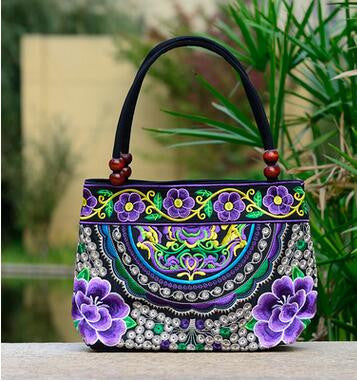 Price-promotion Women' handbag!New nice Embroidered Lady bags national trend handbag embroidered embroidery Lady carry bag