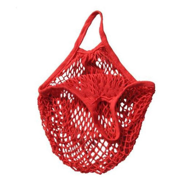 Reusable String Shopping Grocery Bag Shopper Tote Mesh Net Woven Cotton Bag