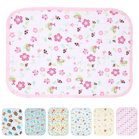 Baby Reusable Nappy Kids Diapers Mattress Waterproof Sheet Changing Mat Cotton Baby Crib Stroller Pram Bed S M 70cm X 50cm