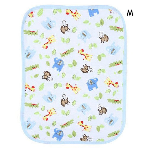 Baby Reusable Nappy Kids Diapers Mattress Waterproof Sheet Changing Mat Cotton Baby Crib Stroller Pram Bed S M 70cm X 50cm