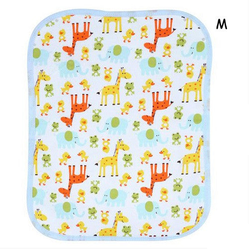 Baby Reusable Nappy Kids Diapers Mattress Waterproof Sheet Changing Mat Cotton Baby Crib Stroller Pram Bed S M 70cm X 50cm