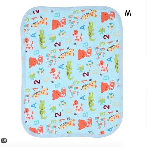 Baby Reusable Nappy Kids Diapers Mattress Waterproof Sheet Changing Mat Cotton Baby Crib Stroller Pram Bed S M 70cm X 50cm