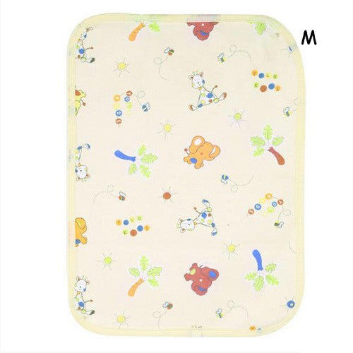 Baby Reusable Nappy Kids Diapers Mattress Waterproof Sheet Changing Mat Cotton Baby Crib Stroller Pram Bed S M 70cm X 50cm