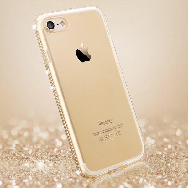 For Apple iPhone 7 6 6s Plus 5s SE Phone Case Luxury Diamond Transparent Soft TPU Cover Case Capa Coque For iPhone 7 Plus