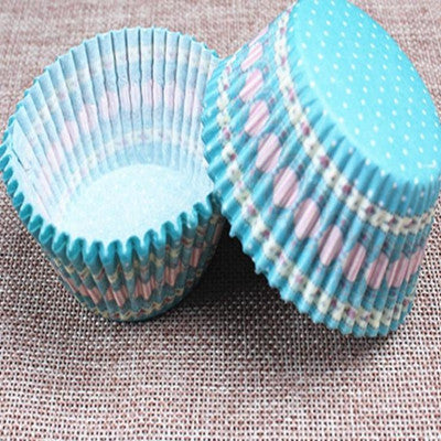100pcs/Lot Rainbow Color Paper Cupcake Mold Muffin Cupcake Paper Cups Tray Baking Decorating Tools Pastry Molds Bakeware