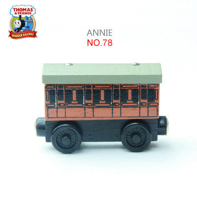 Thomas and His Friends -NO.28-57 Wooden Magnetic Trains Model Christmas Toys Gifts for Kids Tender Mavis Diesel Annie Clarabel