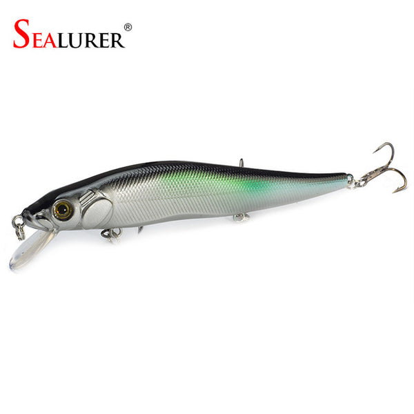 1PCS/lot 14 cm 23.7 g Fishing Lure Minnow Hard Bait with 3 Fishing Hooks Fishing Tackle Lure 3D Eyes Free Shipping