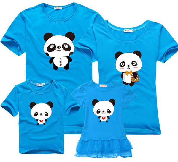 family matching outfits summer family clothing new t-shirt family look 2017 boy clothes girl dress mother daughter dresses party