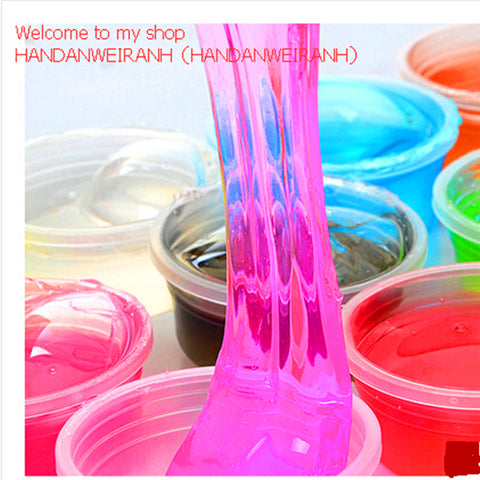 1piece / lots 12 colors can be non-toxic blowing bubbles crystal mud clay can draw slime Funny Toys