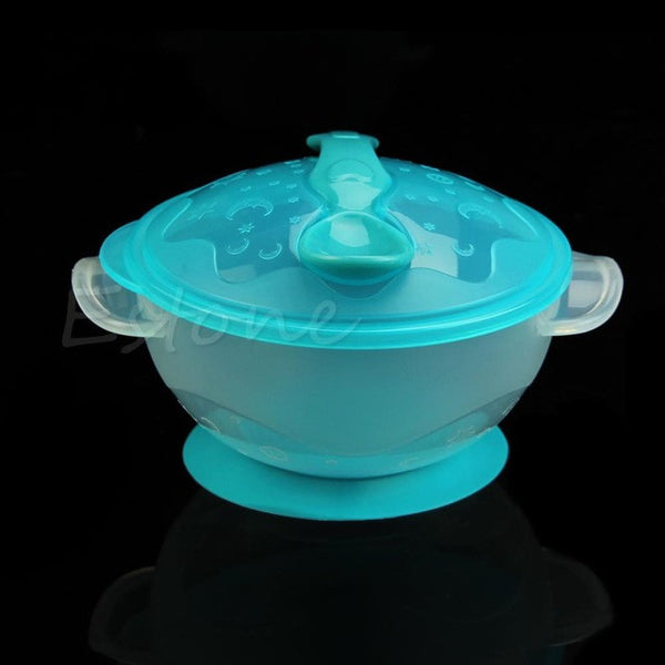 Slip-resistant Wall Suction Child Tableware Baby Kids Sucker Dishes Gravity Bowl