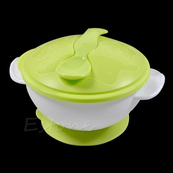 Slip-resistant Wall Suction Child Tableware Baby Kids Sucker Dishes Gravity Bowl
