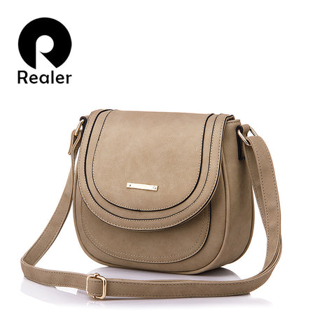 Realer Spring Summer Small Simple Solid Messenger Bags Famous Brand Women Crossbody Shoulder Bag For Ladies 5 Colors