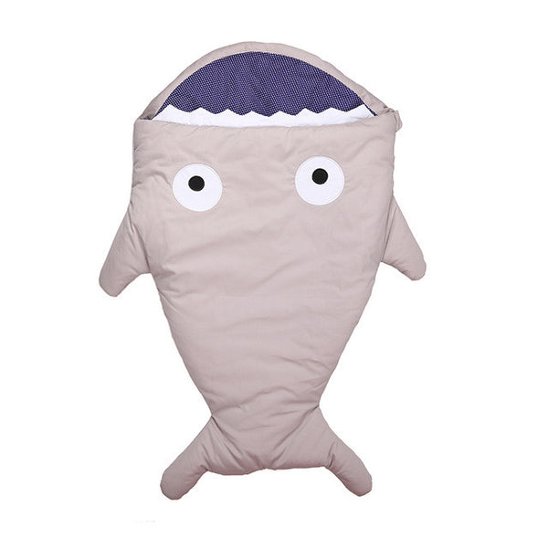 Small shell Cute shark baby cartoon sleeping bag newborns winter strollers bed swaddle blanket wrap bedding envelope baby S0004