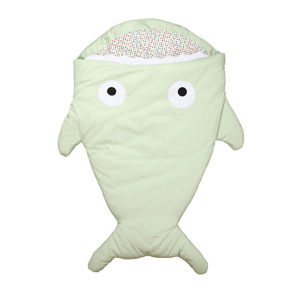 Small shell Cute shark baby cartoon sleeping bag newborns winter strollers bed swaddle blanket wrap bedding envelope baby S0004