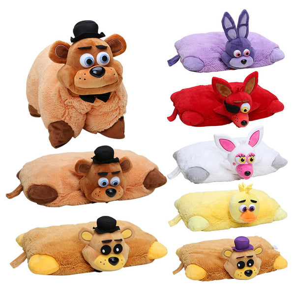 43cm*30cm Five Nights At Freddys plush Pillow fnaf Golden Freddy Fazbear Mangle chica bonnie foxy plush stuffed pillow doll toy