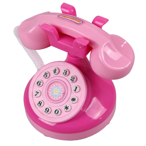 New Educational Educational Pink Phone Pretend Play Toys Girls Toy Phone Children Gifts FCI#