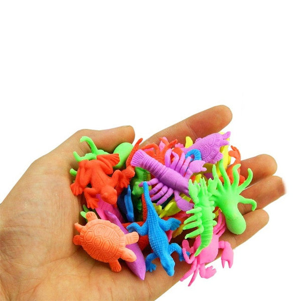 10 pcs/lot Growing In Water Bulk Swell Sea Creature Various kinds Mixed Expansion Toy Colorful Puzzle Creative Magic Toys