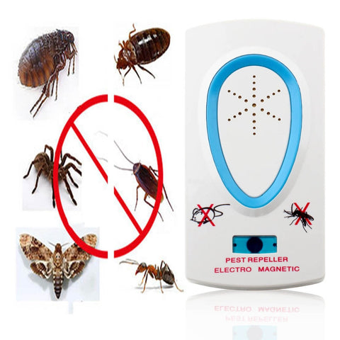 2017 2.5W EU Plug AC 90 ~ 250V White Pest Repeller Electronic Ultrasonic Mouse Rat Mosquito Insect Rodent Control